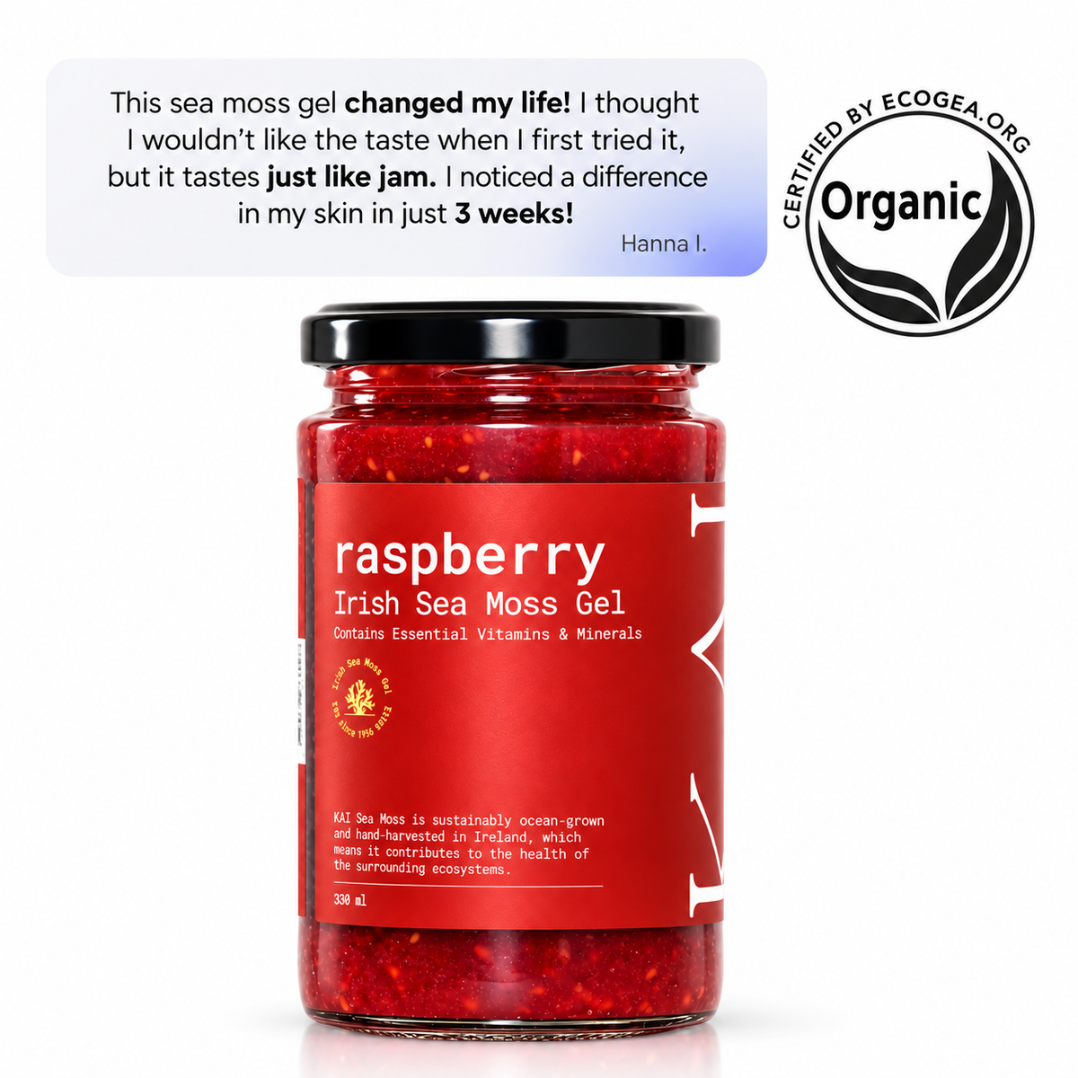 Sea Moss- Raspberry- VEGAN